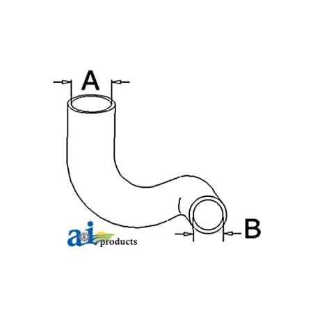 A & I Products Radiator Hose, Lower 10" x2.5" x2.5" A-70248233
